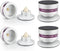 Tertullus 4 Pcs Aluminum Speaker Spike and Isolation Feet Top Pad for Turntable, Amplifier, and Subwoofer (Silver)