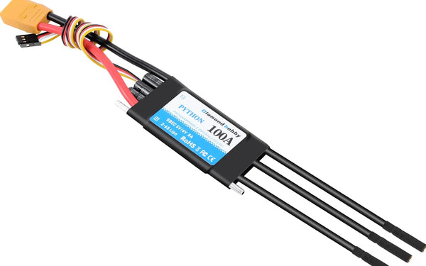 DH 100A 2-6S Waterproof Brushless ESC Electronic Speed Controller with 5V/6V 8A