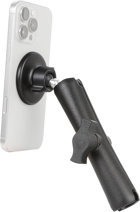 Leenconghui Magnetic Cell Phone Holder Base with 5.91" Double Socket arm for MagSafe