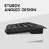Perixx PERIBOARD-117P Wired PS2 Full Size Keyboard, Big Print Letters, Black, US English