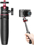 Black Mini Tripod for Camera, 1/4" Screw Universal for Sony/Canon/Nikon/Fujifilm, Extendable Handheld Vlogging Tripod