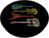 Distressed Retro Electric Guitars. Vintage Bass Guitar print PopSockets PopGrip: Swappable Grip for Phones & Tablets PopSockets Standard PopGrip