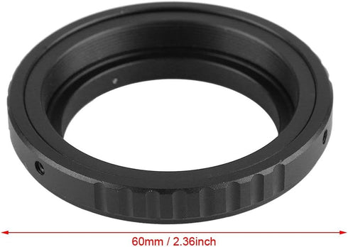 Pomya Telescope Connector Ring for Camera, Aluminum Alloy M48*0.75 Mount Adapter Ring for Nikon/Camera (M48-AI)