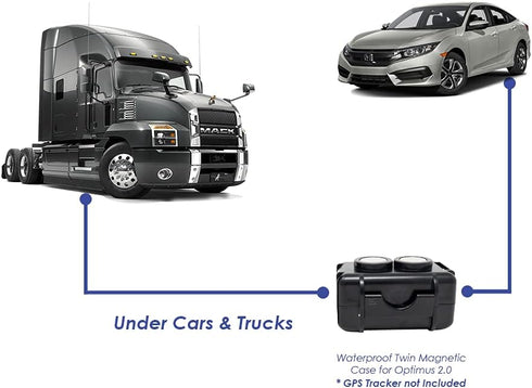 Waterproof Twin Magnetic Case - for Optimus 2.0 GPS Tracker - GPS Tracker not Included