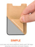 Self Adhesive Card Holder Stick On Wallet Sleeve for Cell Phone with Adhesive RFID Card Holder for iPhone Android 2