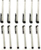 ASC 12 x Stylus Pen 4 Inch Stylus for iPhone, Samsung, Ipad, iPod, and All Touch Screen Devices - 1 Dozen (Silver)