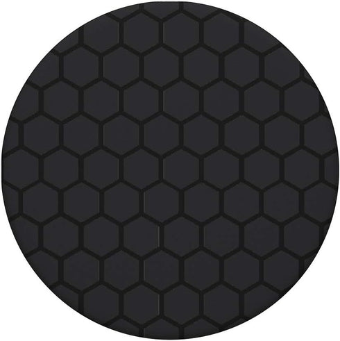 PopSockets PopGrip: Swappable Grip for Phones & Tablets, Matte Black Honeycomb Pattern Hexagon Cell Phone Case Gift