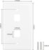 FGB 20-Pack 2-Port Keystone Wall Plate, Low-Profile Single Gang Wall Plates for RJ45, HDMI, Coax Inserts