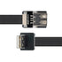 xiwai 2m Up Angled USB 2.0 Type-A Male to Female Extension Data Flat Slim FPC Cable for FPV, Disk, Scanner, Printer