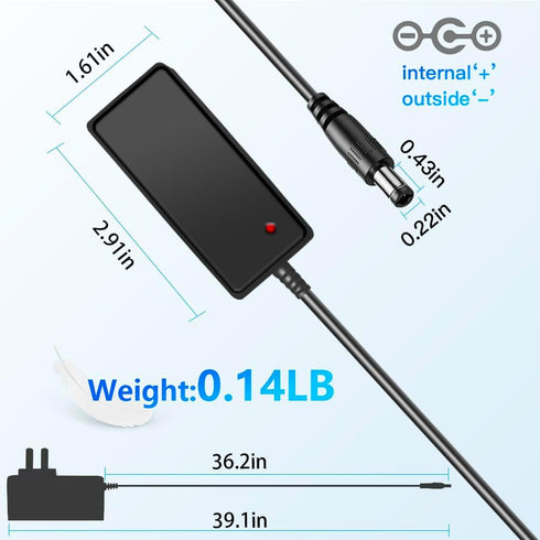 MTDZKJG 3V 1A 100-240V 3Volt 3W 1000mA 500mA 5.5mmx 2.5mm/2.1mm DC Power Supply AC Adapter AC to DC Power Cord