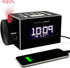 HANNLOMAX HX-108CR PLL FM Radio, Bluetooth Streaming, Time Projection, White Jumbo LCD Display, USB Port for 1A