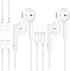 MFI Certified 2 Pack Wired Earbuds with USB C, Microphone, Volume Control, Noise Isolating for iPhone 15 & Samsung S23