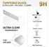 NEW'C Tempered Glass Pack for Samsung Galaxy A54 5G - 3x Scratch-Free, 9H Hardness, 0.33mm Ultra Clear Screen