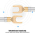 Banana Plugs for Speaker Wire - 6 Pcs 24K Gold Plated Pure Copper Y Plug Spade Connector