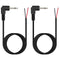 Fancasee (2 Pack 6 ft) Replacement 3.5mm Right Angle Male Plug to Bare Wire Audio Cable Repair