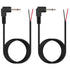 Fancasee (2 Pack 6 ft) Replacement 3.5mm Right Angle Male Plug to Bare Wire Audio Cable Repair