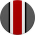 Ohio Home State Pride Red and Gray Striped PopSockets Standard Grip
