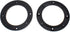 FDXGYH 2 Pcs 6.5-Inch Auto Car Universal Fit ABS Speaker Spacers Car Stereo Speaker Spacer Adaptor Ring Mounting Bracket (Black)