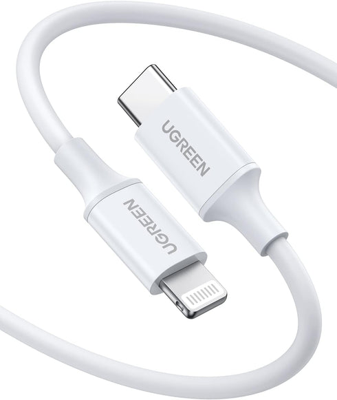 UGREEN 3FT USB C to Lightning Cable - MFi Certified PD Fast Charging for iPhone 14/13/12/11, MacBook, iPad, AirPods Pro.