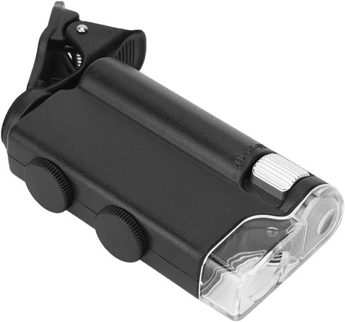 Oumefar Portable Clip Microscope, 60-100X Magnification Camera, LED Loupe for Observing