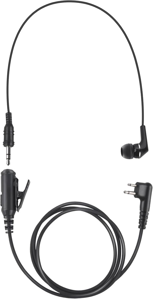 2 Pin Ptt Mic Earpiece, Two Way Radio Headset for Motorola Walkie Talkie