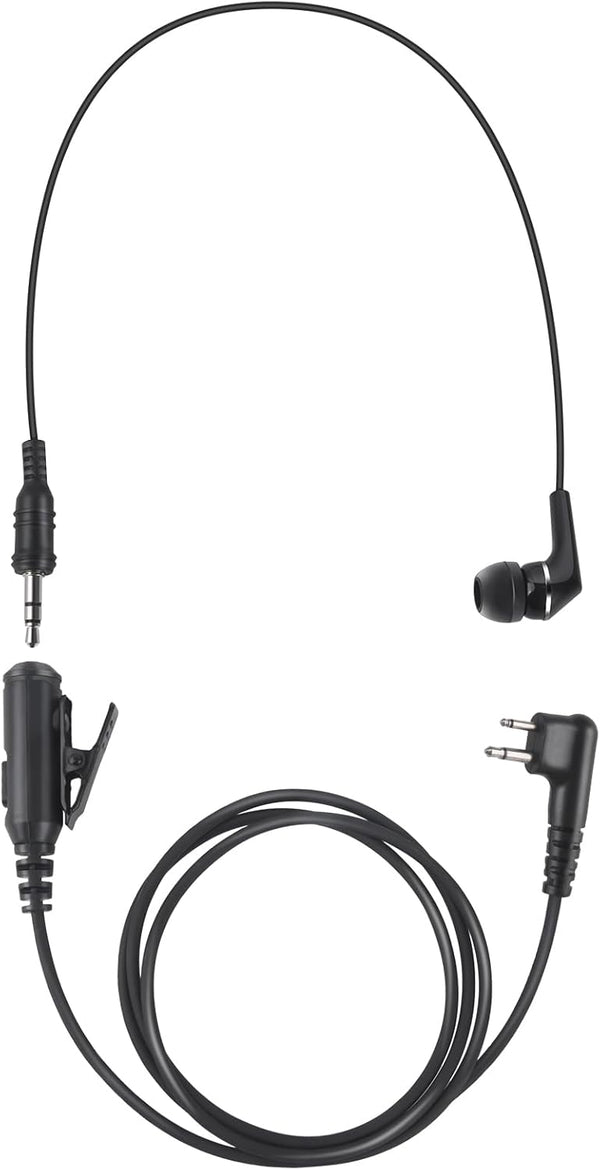 2 Pin Ptt Mic Earpiece, Two Way Radio Headset for Motorola Walkie Talkie