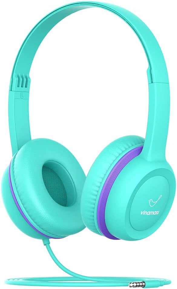 Kids Headphones - Wired Ear Headphones with Safe Volume Limiter 85dB for Children/School