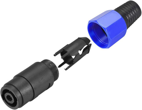 uxcell SpeakOns Speaker Female Adapter Connectors, 4 Pole Speaker Plug Twist Lock, 5pcs