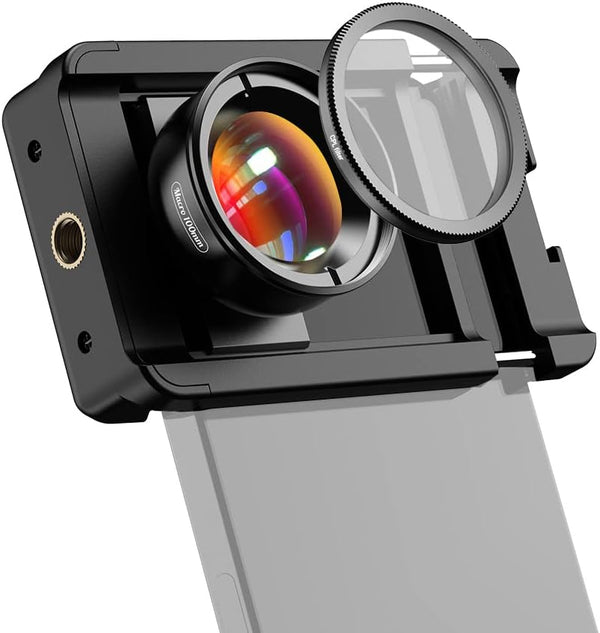 100mm Macro Lens Kit, 10X HD Macro Photography Lens with CPL Filter Kit, Universal Lens Clip for Smartphones