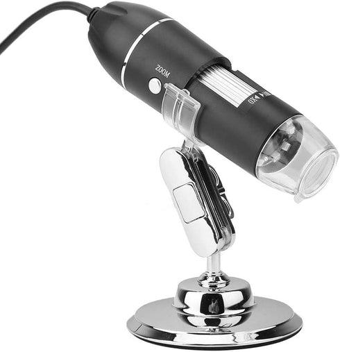 USB Microscope, 50X-500X 0.3MP LED Magnifier for Computer, Holder for Industrial PCB Checking, Jewelry Appraisal