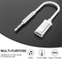 Tiosen 3.5mm MP3 Male to Type-C Female Audio Adapter Cable, White, Compatible with Smartphones, Players, Laptops