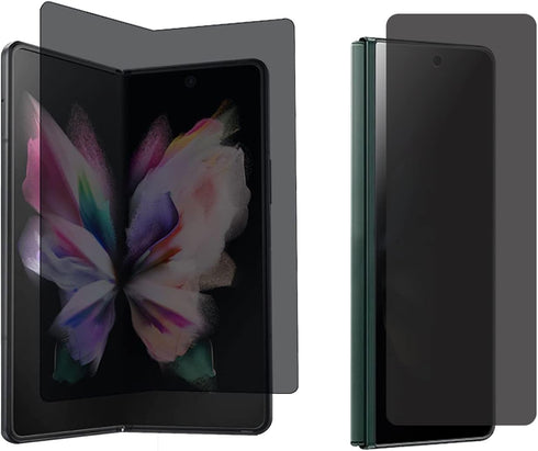 Privacy Screen Protector for Galaxy Z Fold 3, 1PCS Outside + 1PCS Inner Anti-Spy Soft Film
