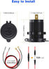 Quick Charge 3.0 Dual USB Car Charger Socket with Touch Switch 12V/24V 36W for Marine, Boat, Motorcycle, Truck, Golf