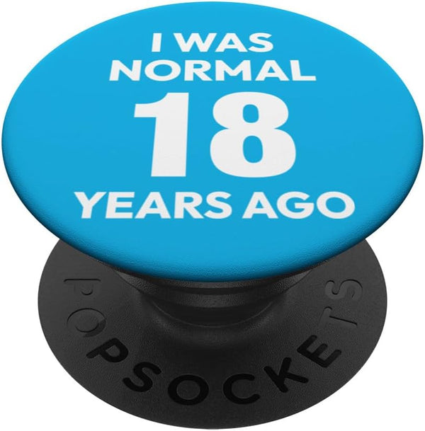 18th Wedding Anniversary Couples Funny Husband Wife PopSockets Standard PopGrip