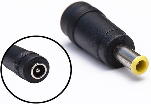 OMNIHIL Plug Converter - 5.5mm x 2.1mm Female to 5.5mm x 3.0mm Male Plug