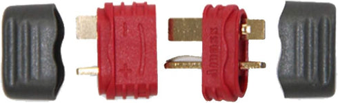 10 Pairs Anti-Slip Amass Deans T Plug Male Female Connector Adapter with Sheath Housing