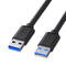 USB 3.0 Male to Male Cable Heavy Duty 5 Feet Double Sided USB Cord for Hard Drive Enclosures, Laptop Cooler and More
