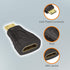 VCE 2-Pack HDMI Adapter, Mini HDMI to HDMI, 4K Support, Gold Plated, Compatible with Raspberry Pi, Camera, DSLR