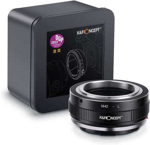 K&F Concept M42-L Lens Mount Adapter, Manual Focus for M42 Lens to L Mount Camera Body