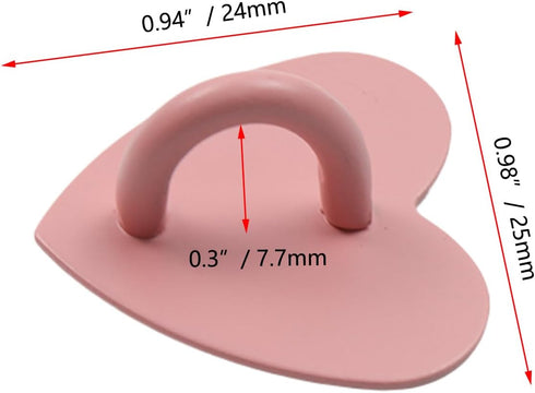 12Pcs Phone Charm Hook Adhesive Metal Phone Finger Grip Hook, Cell Phone Ring Holder Stand for DIY Accessories (Pink,