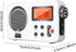 UXELY Shower Speaker - AM/FM Radio With LCD Display, Portable Stereo With Earphone Port for Home, Beach, Hot Tub