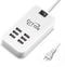 Multi USB Charger, 6 Port USB Charging Station for Multiple Devices with ON/Off Switch (White)