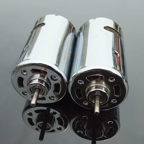 Generic 12V-24V RS555-3551ic DC Double Ball Bearing DC Motor High Torque Electric Drill Grinder Model Car Boat Toy