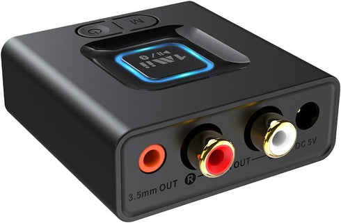 1Mii Bluetooth 5.1 Receiver for Home Stereo, Bluetooth Audio Adapter with 3.5mm RCA,