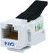Monoprice Cat6 RJ45 Toolless Keystone Jack - White, For 22-24AWG Solid Wire