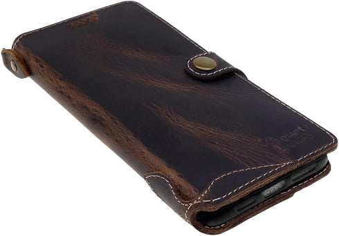 Yogurt 16 16 6.3-inch Case Compatible for iPhone Pro, Genuine Leather Wallet Cover Compatible for iPhone Pro, Handmade