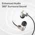 Generic 10mm Wired in-Ear Earbuds with Microphone, Stereo Sound, Bass Driver, Noise Isolating Earphones with Volume