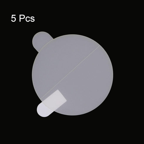 5pcs Watch Glass Screen Protectors, 53mm HD Anti-Scratch Waterproof TPU for Universal Round Smartwatch