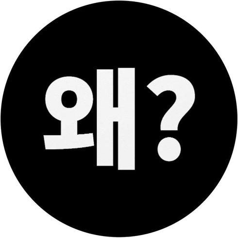 Why? Wae in Korean Hangbokhae Hangul Korean Letter Kdrama PopGrip Swappable PopSockets