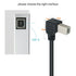 Tivid 59" 2.0 90 4.9 USB High Speed Right Angle Printer/Scanner Cable - Degree USB A Male to B Male - Feet